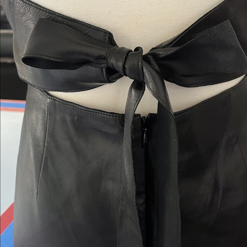Prada Buttery black leather dress - Picture 11 of 11